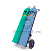 Тележка для перевозки двух газовых баллонов с фиксацией ремнём ГБ 2 (г/п 220кг)