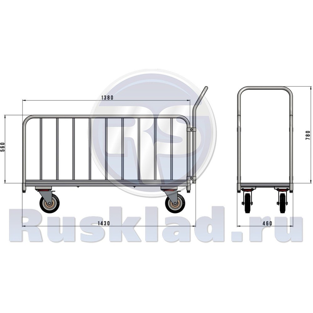 Тележка для перевозки длинномерных грузов. ДЛ Тележка для перевозки длинномерных грузов. ДЛ