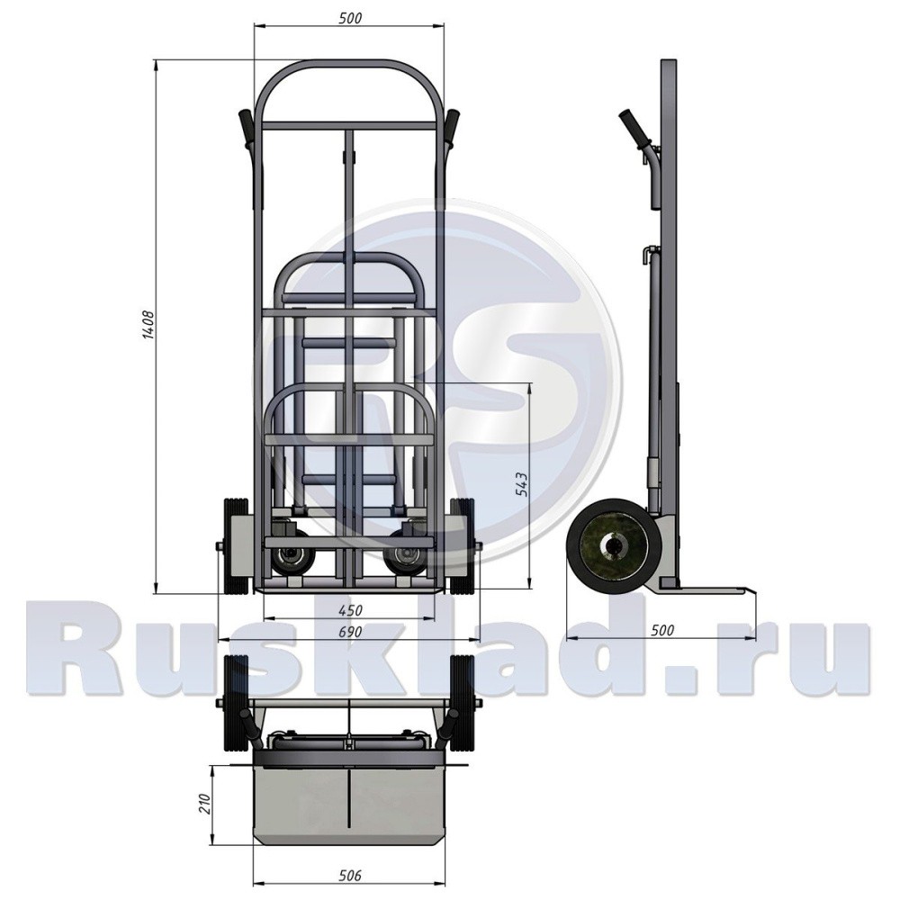 Тележка трансформер ТГУ 300. (г/п 300кг) Тележка трансформер ТГУ 300. (г/п 300кг)
